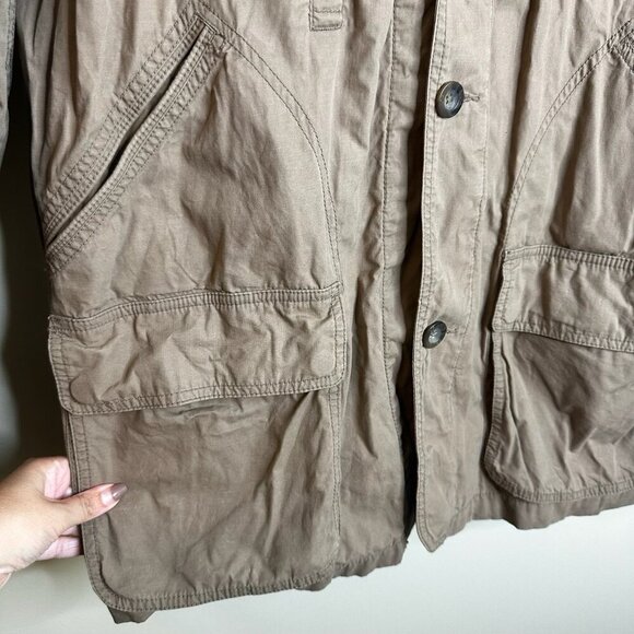 ORVIS Newsland Field Coat Hunting Jacket 18NX Brown Beige Large L - Picture 9 of 14